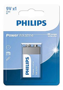 Bateria Alcalina 9V Philips