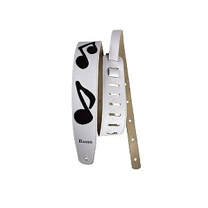 Correia Branco C/Nota Musical Preto NM Basso