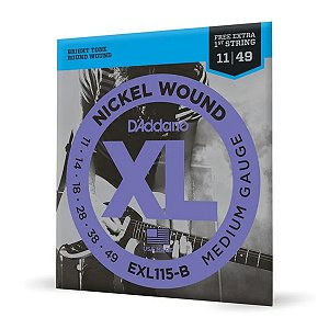 Corda Guitarra 11-49 Corda Extra PL011 XL EXL115-B D Addario