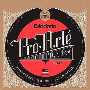 Cordas Para Violão Nylon Pro-arté Nylon Core EJ45 D Addario