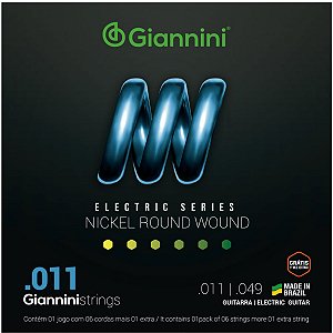 Encordoamento Guitarra Niquel 0.011 Geegst.11 Giannini
