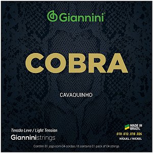 Corda Cavaquinho Cobra Niquel Tensão Leve Gescl Giannini