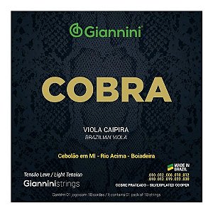 Encordoamento Viola Cobre Prateado Leve Gesvl Giannini