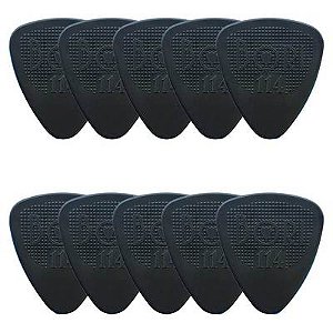 Kit com 10 Palhetas Grl At-r16112 S.t.d 1,14 Mm (preto) R21016 Bori