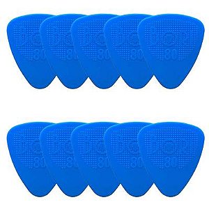 Kit com 10 Palhetas Grl At-r16108 S.t.d 0,80 Mm (azul) R21012 Bori