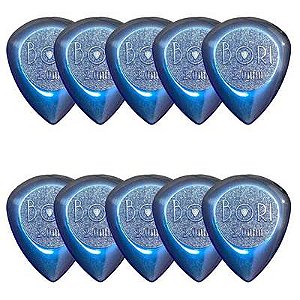 Kit com 10 Palhetas Grl At-r16134 Drip Gota 2,00 Mm (azul) R21018 Bori