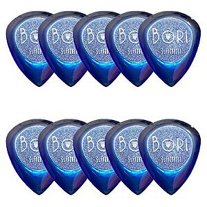 Kit com 10 Palhetas Grl At-r16138 Drip Gota 3,00 Mm (azul) R21020 Bori