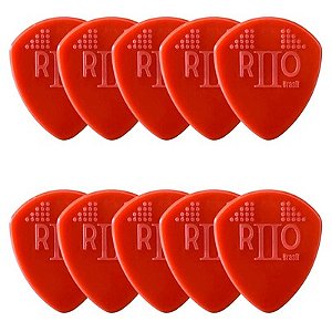 Kit com 10 Palhetas Grl At-r16142 Rio Ii (vermelho) R21026 Bori