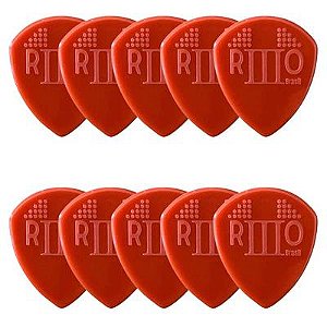 Kit com 10 Palhetas Grl At-r16144 Rio Iii (vermelho) R21027 Bori