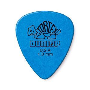 Kit com 6 Palhetas Tortex 1mm Azul (1345) 418r1.0 Dunlop
