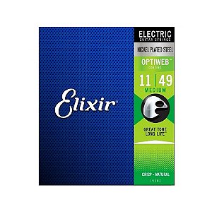 Encordoamento 011 Medium P/ Guitarra Optiweb (12094) 19102 Elixir