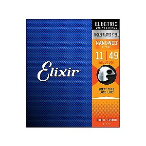 Corda Para Guitarra .011 11-49 Medium Nanoweb Elixir