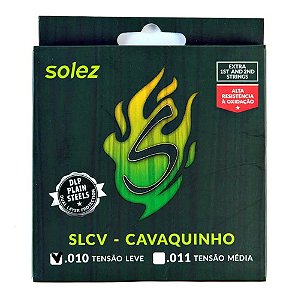 Cordas Para Cavaco 0.010"/0.030" Slcv L Npb Solez