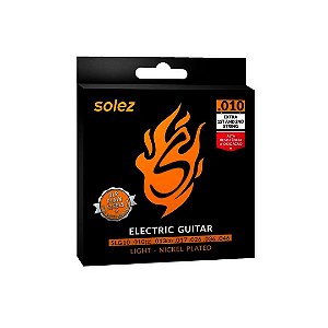Encordoamento Para Guitarra Light Niquel 0.010" Slg10 Solez