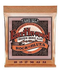 Cordas Para Violão 010"052" Aço Earthwood P02151 Ernie Ball