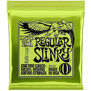 Corda Guitarra 10-46 Regular Slink Niquel P02221 Ernie Ball