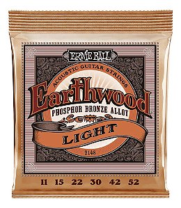 Corda Violão Aço Earthwood Leve 011-052 P02148 Ernie Ball