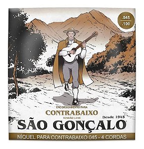 Jogo De Cordas Contrabaixo 4 Cordas Niquel 0.045 - 0.100 São Gonçalo