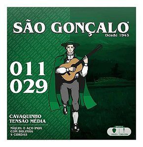 Jogo De Cordas Niquel P/cavaquinho 0.011 - 0.029 São Gonçalo