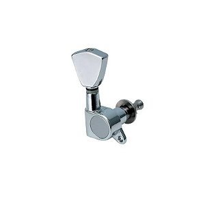 Tarraxa Guitarra Lp Sg 3 Mais 3 Blindada Cromada Dolphin