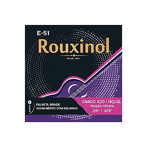 Encordoamento Cavaquinho Elétrico Acústico E-51 Rouxinol