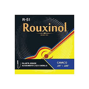 Corda Cavaquinho Aço Chenille + Palheta Brinde R-51 Rouxinol