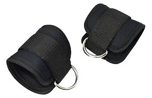 Par tornozeleira com alça para cross over glúteo