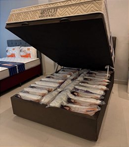 Conjunto baú casal-Molas ensacadas-Ortobom