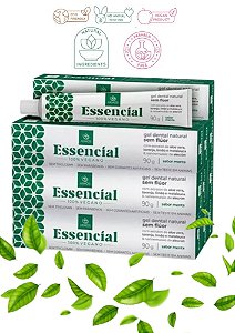 CREME DENTAL COM 10 UNIDADES OFF FLUOR/PARABENOS E TRICLOSAN AKMOS