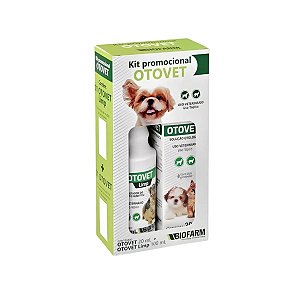 Kit Otológico Otovet Limpeza e Tratamento de Otite