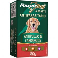 Sabonete PowerDog Antiparasitário para Cães 80g