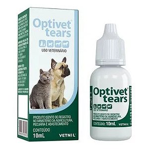 Colírio Optivet Tears Cães e Gatos 10 ml