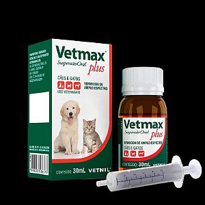 Vermifugo Vetmax Plus Suspensão Oral 30ML