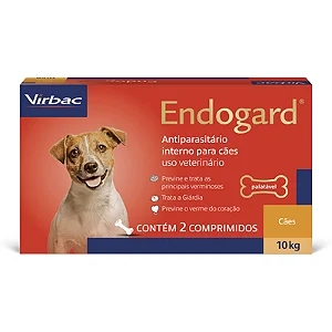 Vermífugo Endogard Cães até 10kg 2 comprimidos