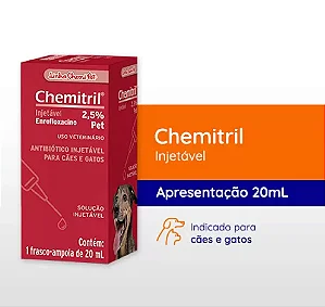 Chemitril Injetável 2,5% 20ML