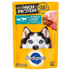 Sachê Pedigree High Protein  – Porco e Carne ao Molho (100 g)