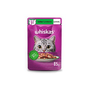 Sachê Whiskas Gatos Adultos Cordeiro ao Molho - 85g