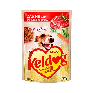 Sachê Keldog Carne com Ervilha e Cenoura 100g