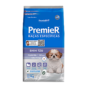 Ração Premier Raças Específicas Shih Tzu Filhotes 2,5KG