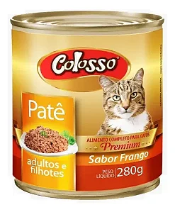 Patê Colosso Gato Adulto Sabor Frango 280G