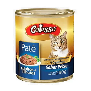 Patê Colosso Gato Adulto Sabor Peixe 280G