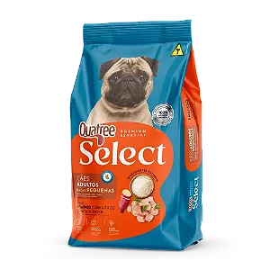 Ração Quatree Select Adultos Porte Pequeno Sabor Frango e Arroz