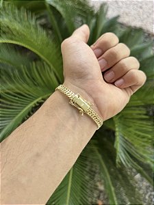 Pulseira Grumet Imperador 7mm 20cm FTD - Banhado a ouro