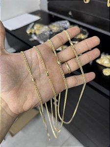 Corrente Grumet 3,3mm - Banhada a Ouro