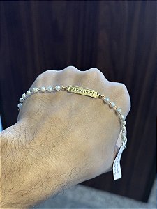 Pulseira Infantil Amor de Mãe - Banhado a Ouro
