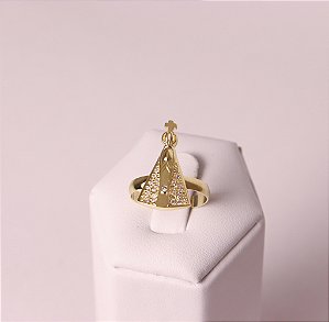 Anel Maria Pequeno - Banhado a Ouro