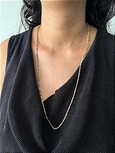 Colar Riviera Colors - Banhado a Ouro