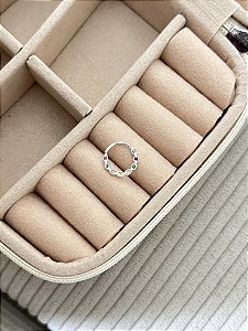 Piercing Pontos Cravejados Colors - Prata 925