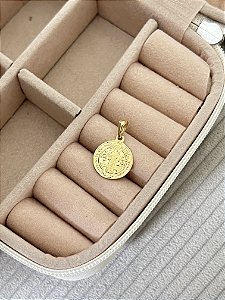 Pingente São Bento P - Banhado a Ouro