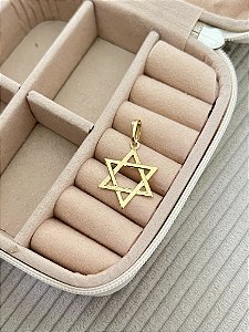 Pingente Estrela de Davi - Banhado a Ouro